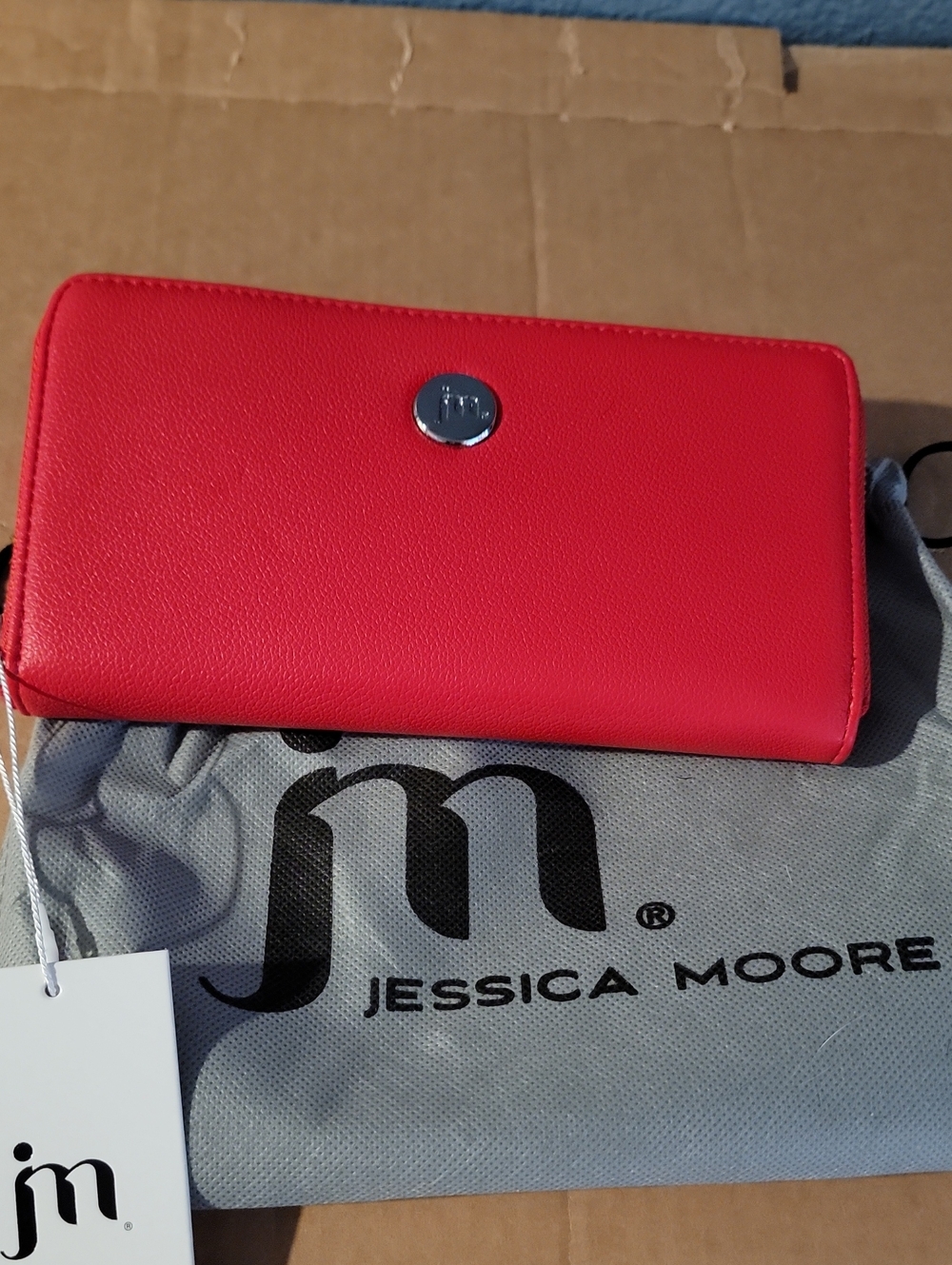 Jessica Moore Red Clutch Wallet